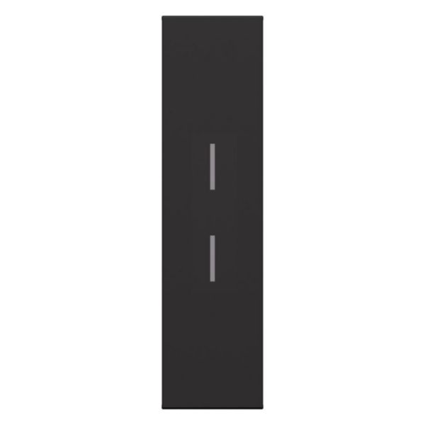 Enjoliveur neutre Living Now 1 module 2 fonctions - Noir