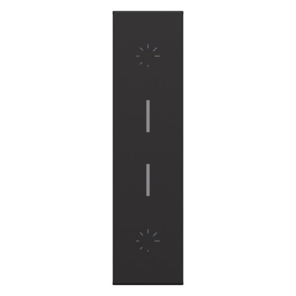 Enjoliveur double variateur Living Now 1 module - Noir