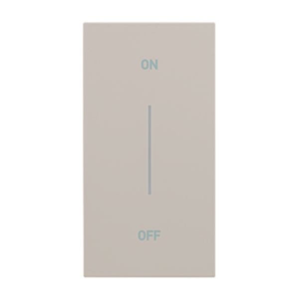 Enjoliveur Living Now avec symbole ON-OFF MyHOME_Up 2 modules - sable