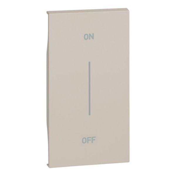 Enjoliveur Living Now avec symbole ON-OFF MyHOME_Up 2 modules - sable