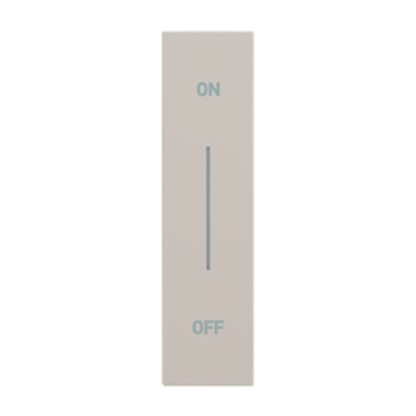 Enjoliveur Living Now avec symbole ON-OFF MyHOME_Up 1 module - sable