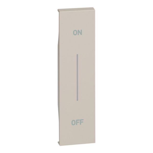 Enjoliveur Living Now avec symbole ON-OFF MyHOME_Up 1 module - sable