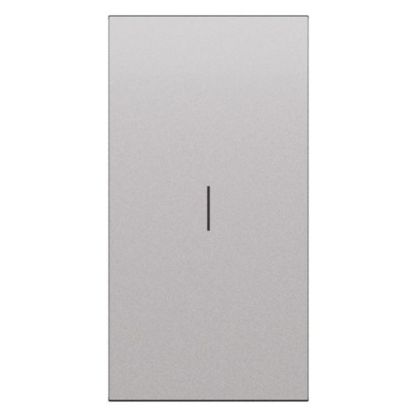 Enjoliveur interrupteur 2 modules Living Now acier