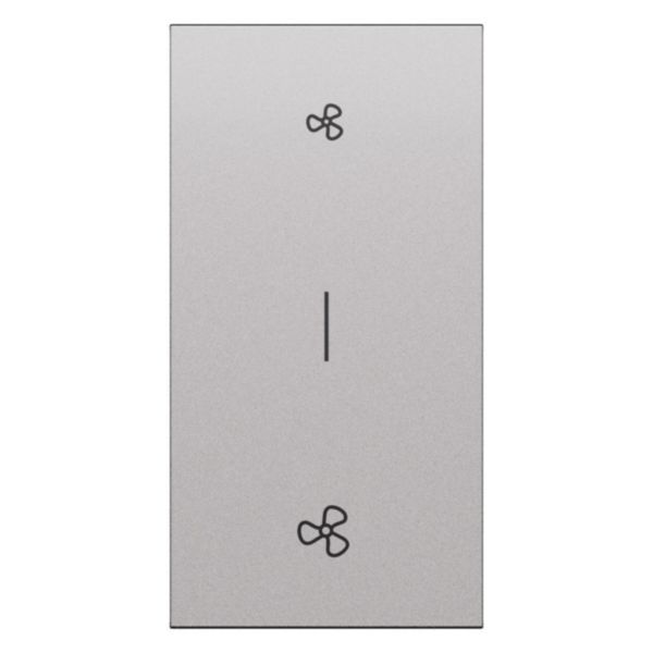 Enjoliveur interrupteur VMC 2 modules Living Now acier