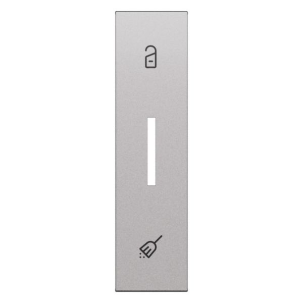 Enjoliveur commande hôtel 1 module Living Now acier