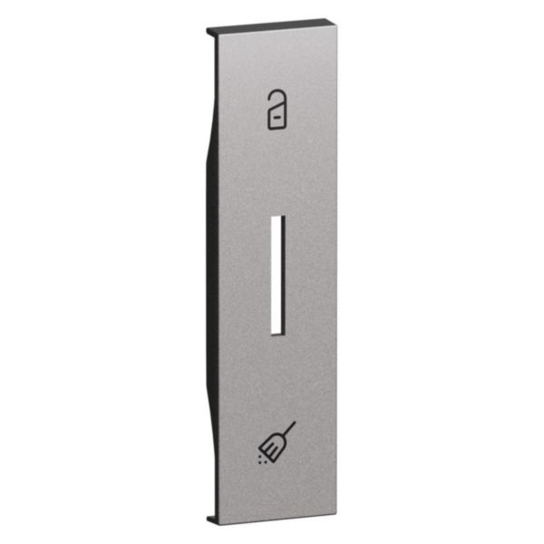 Enjoliveur commande hôtel 1 module Living Now acier