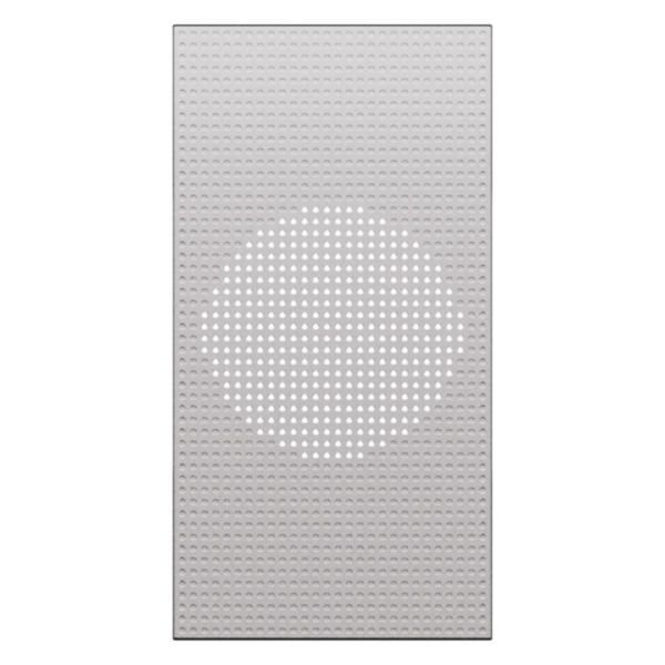 Enjoliveur pictogramme sonnette 2 modules Living Now acier