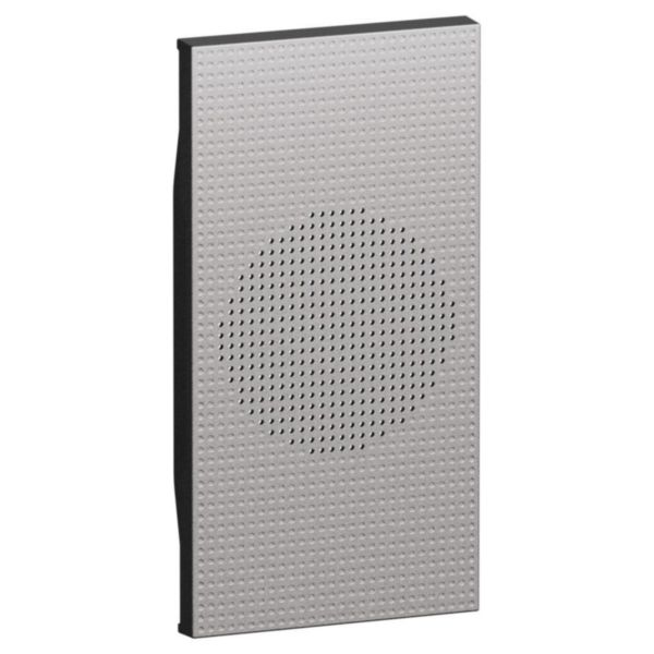 Enjoliveur pictogramme sonnette 2 modules Living Now acier