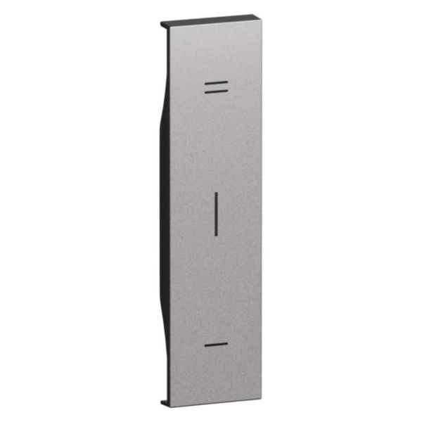 Enjoliveur variateur Living Now 1 module - Acier