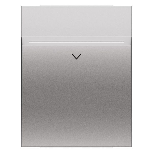Enjoliveur lecteur badge Living Now 2 modules - Acier