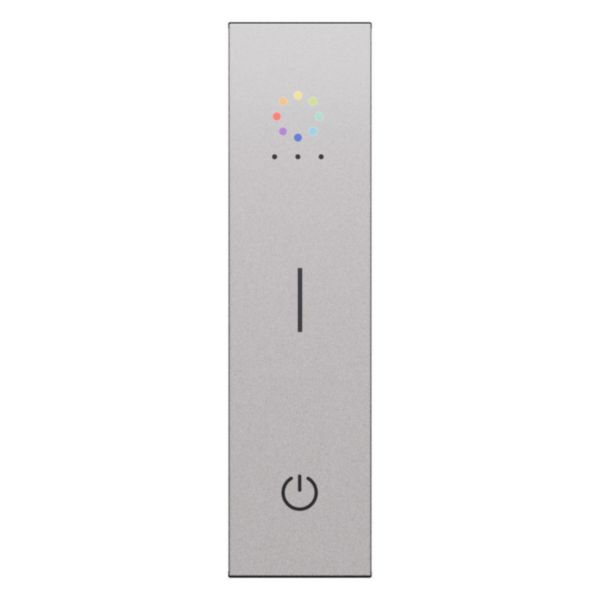 Enjoliveur interrupteur sans fil Living Now 1 module - Acier