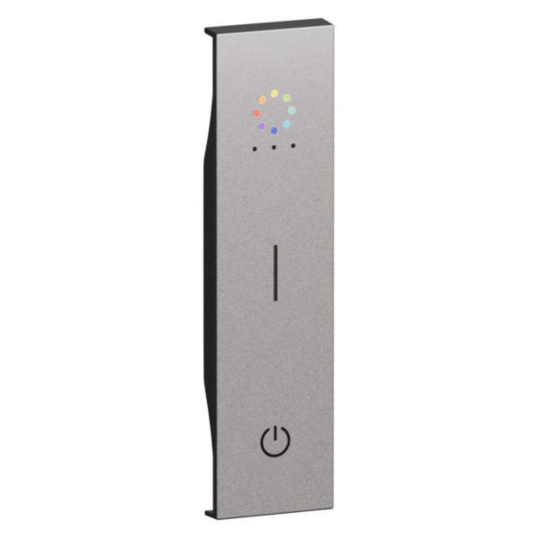 Enjoliveur interrupteur sans fil Living Now 1 module - Acier
