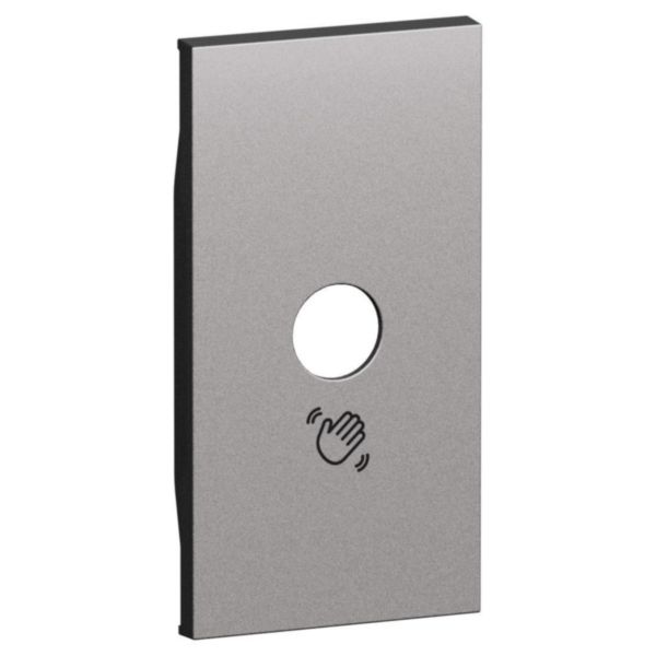 Enjoliveur interrupteur sans contact 2 modules Living Now acier