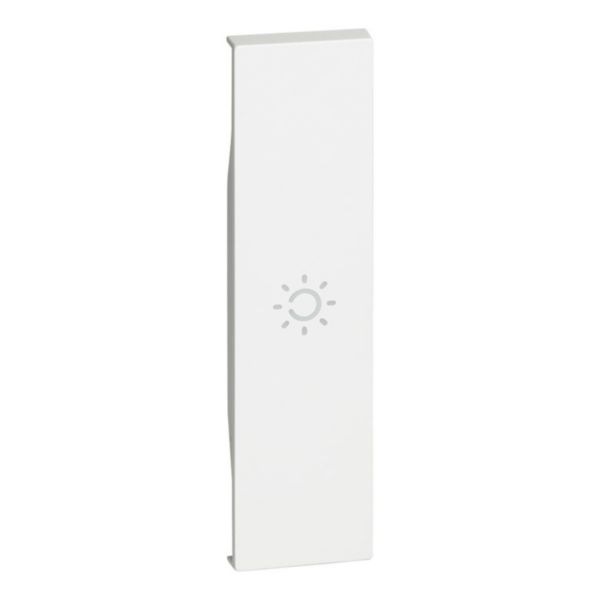 Enjoliveur Living Now avec symbole lumière MyHOME_Up 1 module - blanc