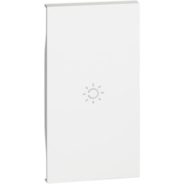 Enjoliveur Living Now avec symbole lumière MyHOME_Up 2 modules - blanc