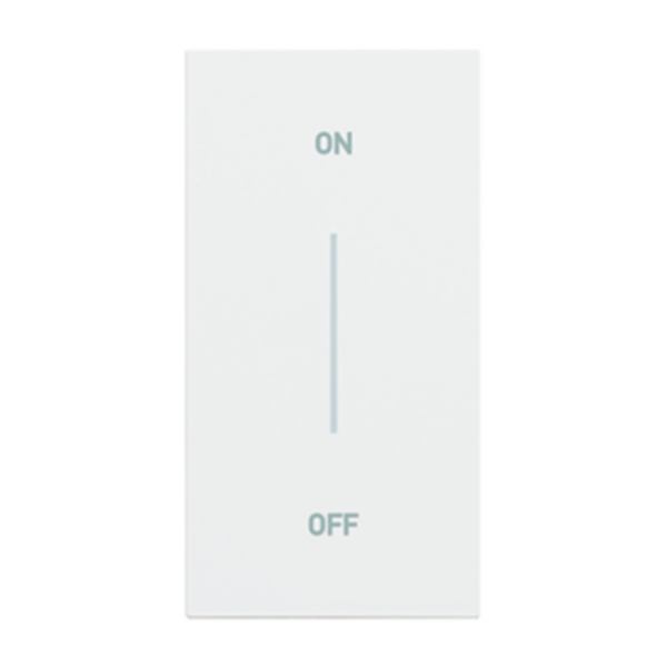 Enjoliveur Living Now avec symbole ON-OFF MyHOME_Up 2 modules - blanc