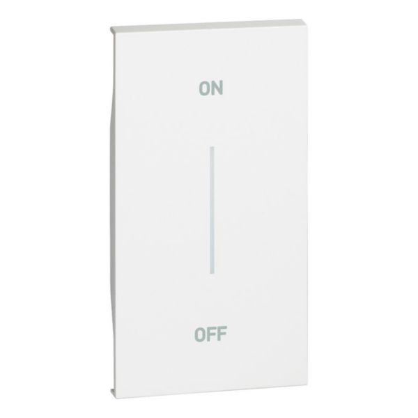 Enjoliveur Living Now avec symbole ON-OFF MyHOME_Up 2 modules - blanc