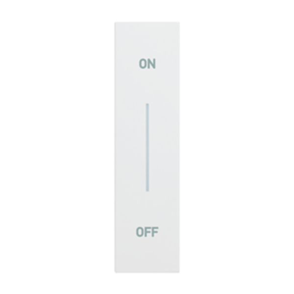 Enjoliveur Living Now avec symbole ON-OFF MyHOME_Up 1 module - blanc