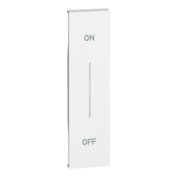 Enjoliveur Living Now avec symbole ON-OFF MyHOME_Up 1 module - blanc