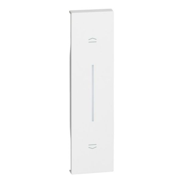 Enjoliveur Living Now pour poussoir de volets roulants et commande MyHOME_Up 1 module - blanc