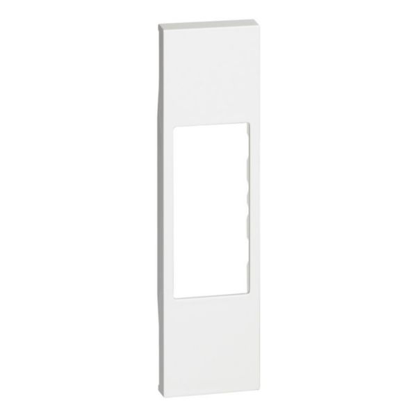 Plastron de finition Living Now pour toutes prises RJ45 , haut-parleurs et double RCA 1 module - blanc