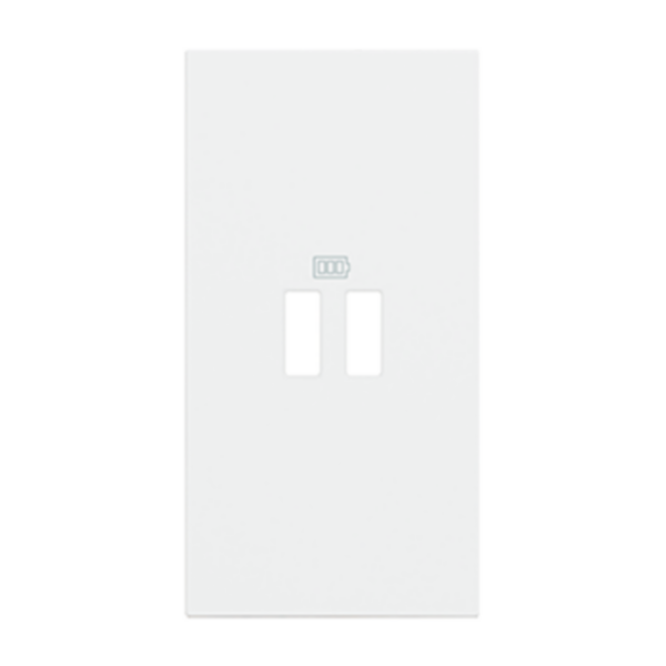 Enjoliveur Living Now pour prises USB 2 modules - blanc