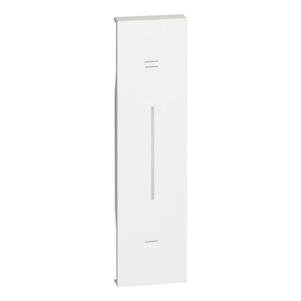 Enjoliveur Living Now avec symbole + et - MyHOME_Up 1 module - blanc