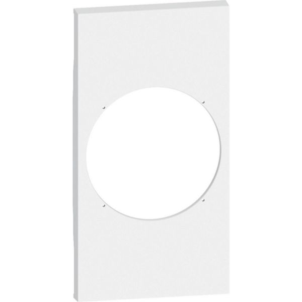 Plastron de finition Living Now with Netatmo pour prise connectée 2 modules - blanc