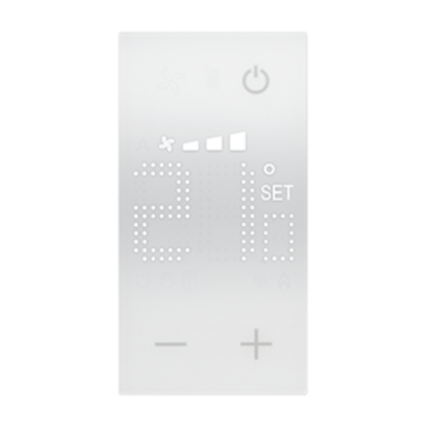 Thermostat Living Now avec afficheur pour contrôle sur 1 zone MyHOME_Up 2 modules - blanc
