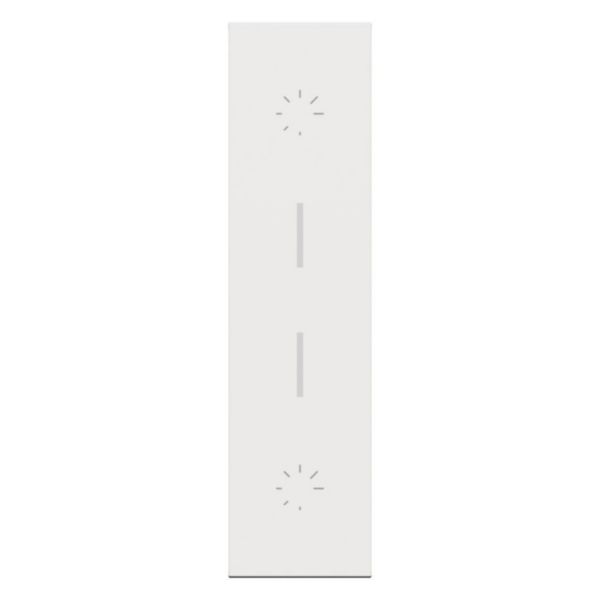 Enjoliveur double variateur Living Now 1 module - Blanc