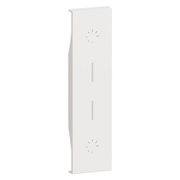 Enjoliveur double variateur Living Now 1 module - Blanc