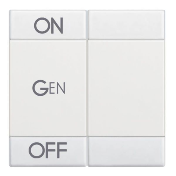 Manette Livinglight symbole ON , OFF et GEN 2 modules - blanc