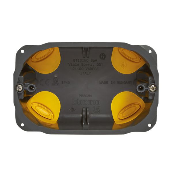 Boîte d'encastrement multiposte Eco Batibox - 3 postes profondeur 52mm