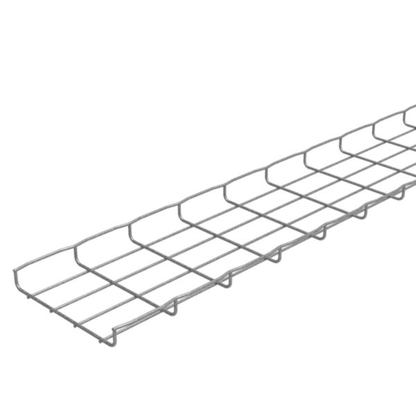 Chemin de câbles fils Cablofil avec bord sécurité CF30 standard - haut. 30mm, larg. 200mm, long. 3m - finition Zinc Aluminium