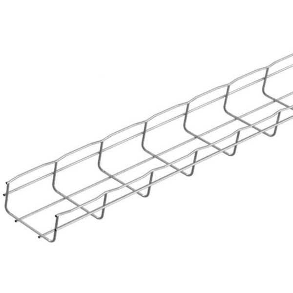 Chemin de câbles fils Cablofil avec bord sécurité CF54 standard - haut. 54mm, larg. 100mm, long. 3m - finition GC