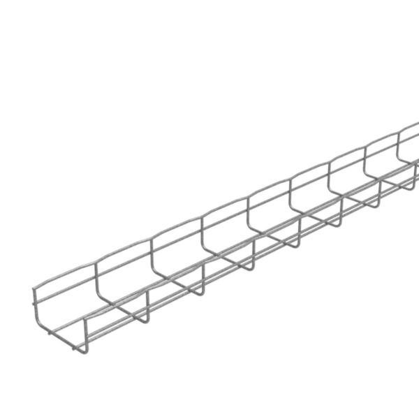 Chemin de câbles fils Cablofil avec bord sécurité CF54 standard - haut. 54mm, larg. 100mm, long. 3m - finition Zinc Aluminium