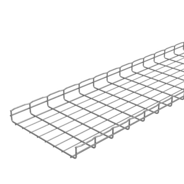 Chemin de câbles fils Cablofil avec bord sécurité CF54 standard - haut. 54mm, larg. 400mm, long. 3m - finition Zinc Aluminium