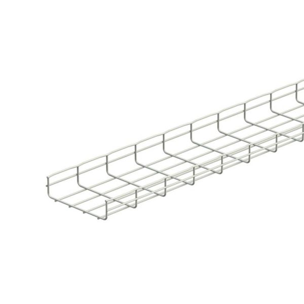 Chemin de câbles fils Cablofil avec bord sécurité CF54 standard - haut. 54mm, larg. 450mm, long. 3m - finition GC