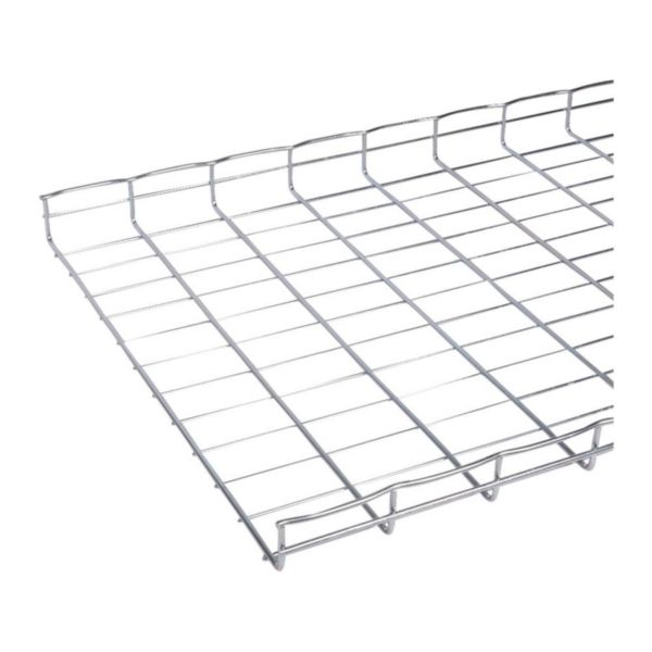 Chemin de câbles fils Cablofil avec bord sécurité CF54 standard - haut. 54mm, larg. 600mm, long. 3m - finition Inox 316L