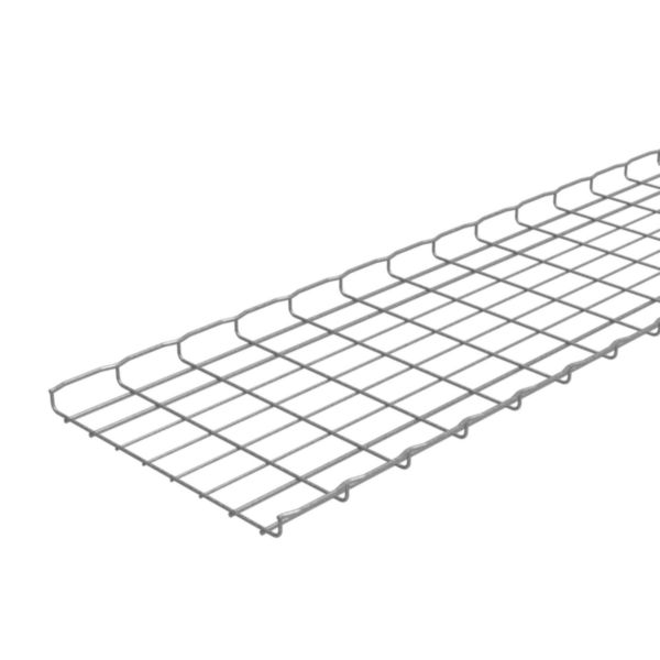 Chemin de câbles fils Cablofil avec bord sécurité CF30 standard - haut. 30mm, larg. 400mm, long. 3m - finition Zinc Aluminium