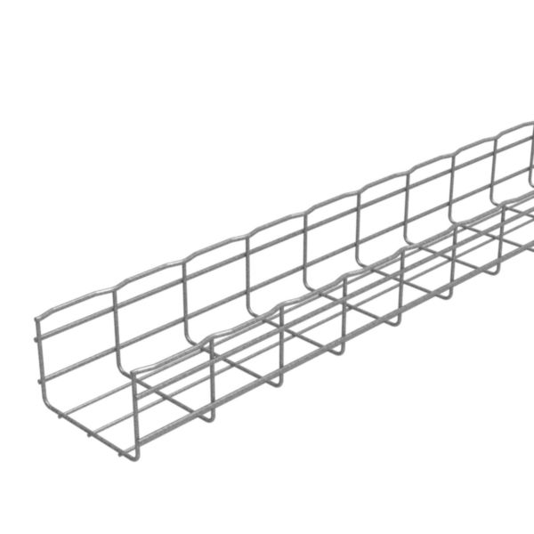 Chemin de câbles fils Cablofil avec bord sécurité CF105 standard - haut. 105mm, larg. 150mm, long. 3m - finition Zinc Aluminium
