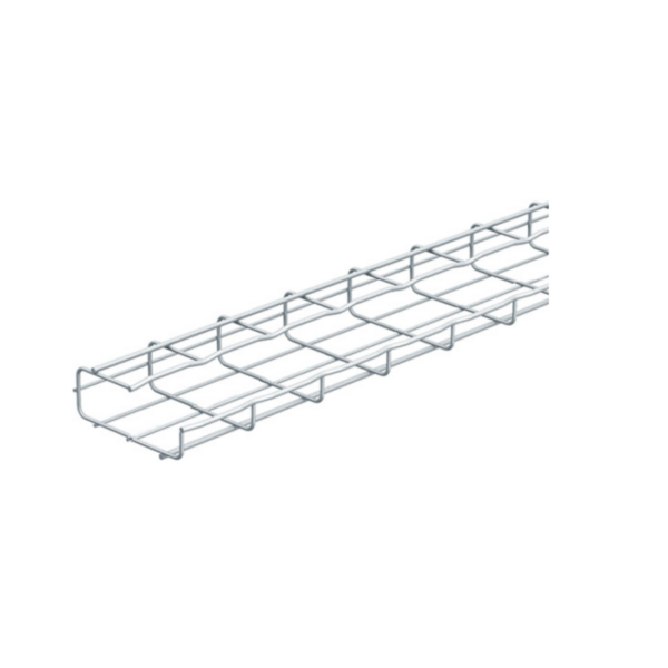 Chemin de câbles fils Cablofil avec bord sécurité CFG - hauteur 50mm, largeur 150mm, longueur 3m - finition Inox 304L