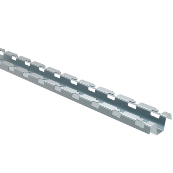 Rail sans vis RCSN chemins de câbles fils Cablofil et ZF31 - fix. murale chant ou remontée verticale, fix. plafond et sol - GS