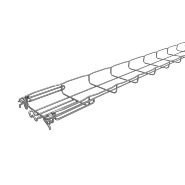 Chemin de câbles Cablofil pré-éclissé Fasclic+ à Bord Sécurité de 3 mètres en Zinc Alu (Haute Résistance)