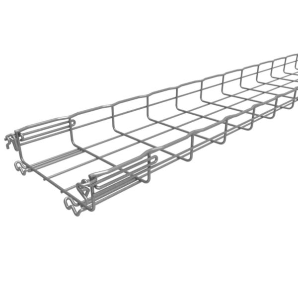 Chemin de câbles Cablofil pré-éclissé Fasclic+ à Bord Sécurité de 3 mètres en Zinc Alu (Haute Résistance) - FC54/200HR