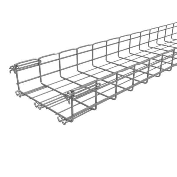 Chemin de câbles Cablofil pré-éclissé Fasclic+ à Bord Sécurité de 3 mètres en Zinc Alu (Haute Résistance) - FC105/300HR