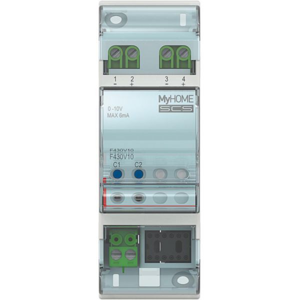 Actionneur 2 sorties 0v à 10 v gestion de température BUS - 2 modules