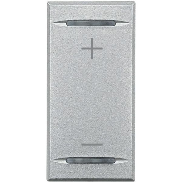 Manette Axolute symbole + et - type bascule 1 module - alu