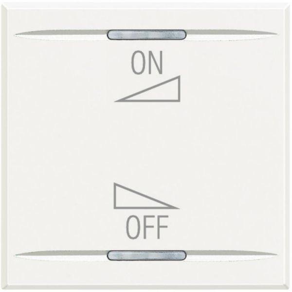 Manette Axolute BUS marquage variation ON/OFF 2 modules - White