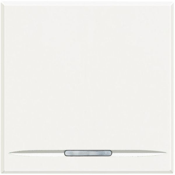 Manette Axolute neutre type poussoir 2 modules - white